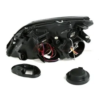 Φανάρια εμπρός Opel Vectra C (2002-2005) angel eyes - chrome , χωρίς λάμπες (Η7) - σετ 2τμχ.