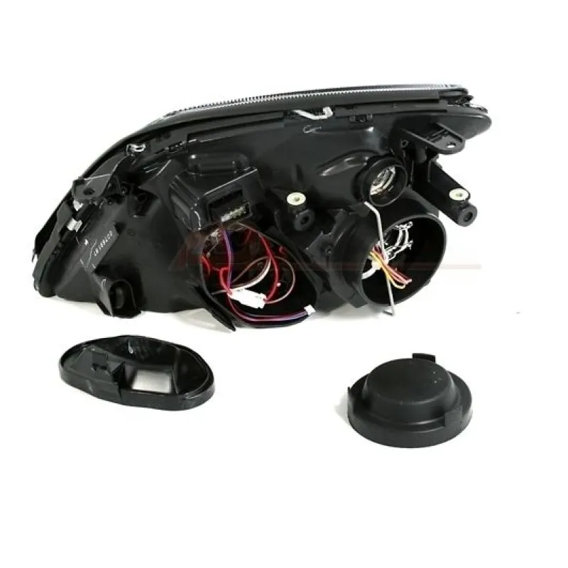 Φανάρια εμπρός Opel Vectra C (2002-2005) angel eyes - chrome , χωρίς λάμπες (Η7) - σετ 2τμχ.