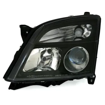 Φανάρια εμπρός Opel Vectra C / Signum (2002-2005) - μαύρα , με λάμπες (Η1) - σετ 2τμχ.