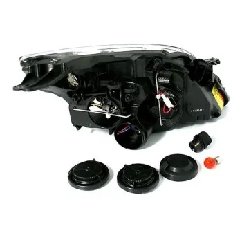 Φανάρια εμπρός Opel Vectra C / Signum (2005-2009) angel eyes - μαύρα , χωρίς λάμπες (Η7) - σετ 2τμχ.