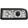 Φανάρια εμπρός Vw Corrado angel eyes - chrome , με λάμπες (Η1) - σετ 2τμχ.