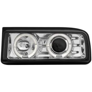 Φανάρια εμπρός Vw Corrado angel eyes με CCFL δαχτυλίδια - chrome , με λάμπες (Η1) - σετ 2τμχ.