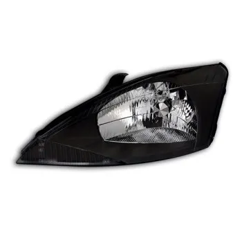 Φανάρια εμπρός Ford Focus (1998-2001) - μαύρα , με λάμπες (Η4) - σετ 2τμχ.