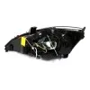 Φανάρια εμπρός Ford Focus (1998-2001) angel eyes - μαύρα , χωρίς λάμπες (Η7) - σετ 2τμχ.