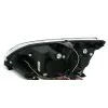 Φανάρια εμπρός Ford Focus (2005-2008) angel eyes - μαύρα , με λάμπες (Η1) - σετ 2τμχ.