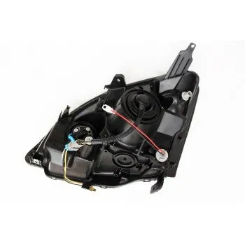Φανάρια εμπρός Honda Civic (2001-2005) 3/5 πορτο - μαύρα , με λάμπες (Η1) - σετ 2τμχ.