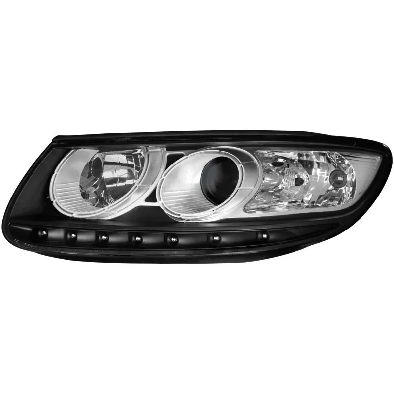 Φανάρια εμπρός Hyundai Santa Fe (2006-2009) led , χωρίς λάμπες (Η7) - σετ 2τμχ.
