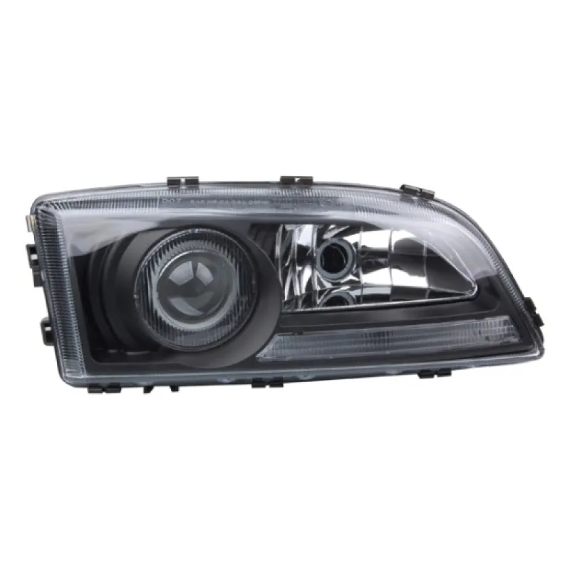 Φανάρια εμπρός Volvo S/V/C 70 (1997-2000) - μαύρα , με λάμπες (Η1) - σετ 2τμχ.