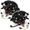 Φανάρια εμπρός Renault Twingo (1992-2006) angel eyes - μαύρα , με λάμπες (Η1) - σετ 2τμχ.