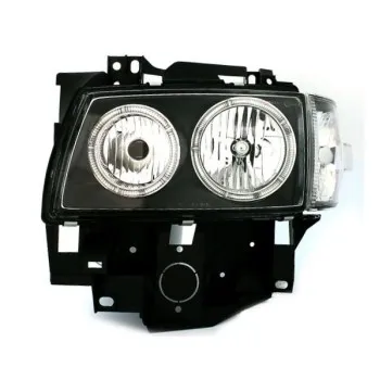 Φανάρια εμπρός Vw Transporter T4 (1997-2003) angel eyes, μαύρα , χωρίς λάμπες (Η7) - σετ 2τμχ.