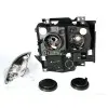 Φανάρια εμπρός Vw Transporter T4 (1997-2003) angel eyes, μαύρα , χωρίς λάμπες (Η7) - σετ 2τμχ.