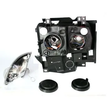 Φανάρια εμπρός Vw Transporter T4 (1997-2003) angel eyes, μαύρα , χωρίς λάμπες (Η7) - σετ 2τμχ.