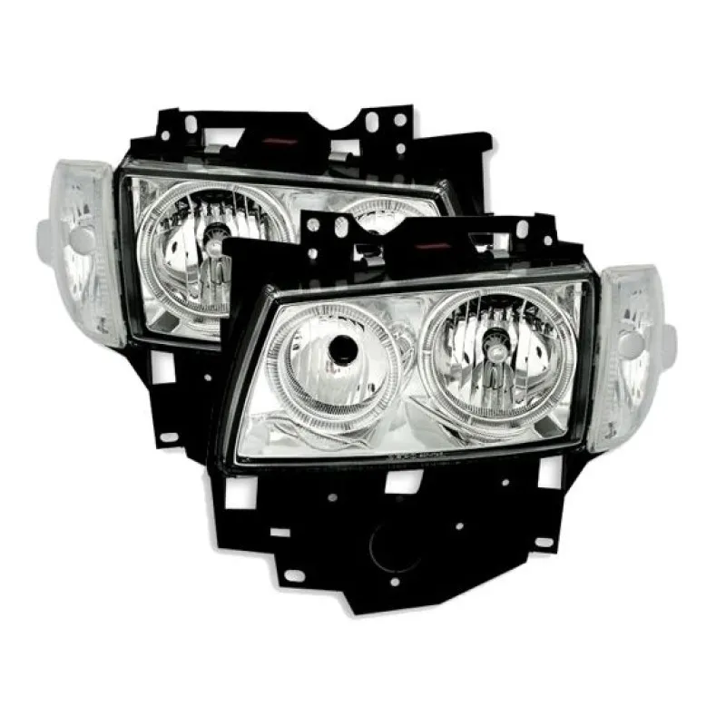 Φανάρια εμπρός Vw Transporter T4 (1997-2003) angel eyes, χωρίς λάμπες (Η7) - σετ 2τμχ.