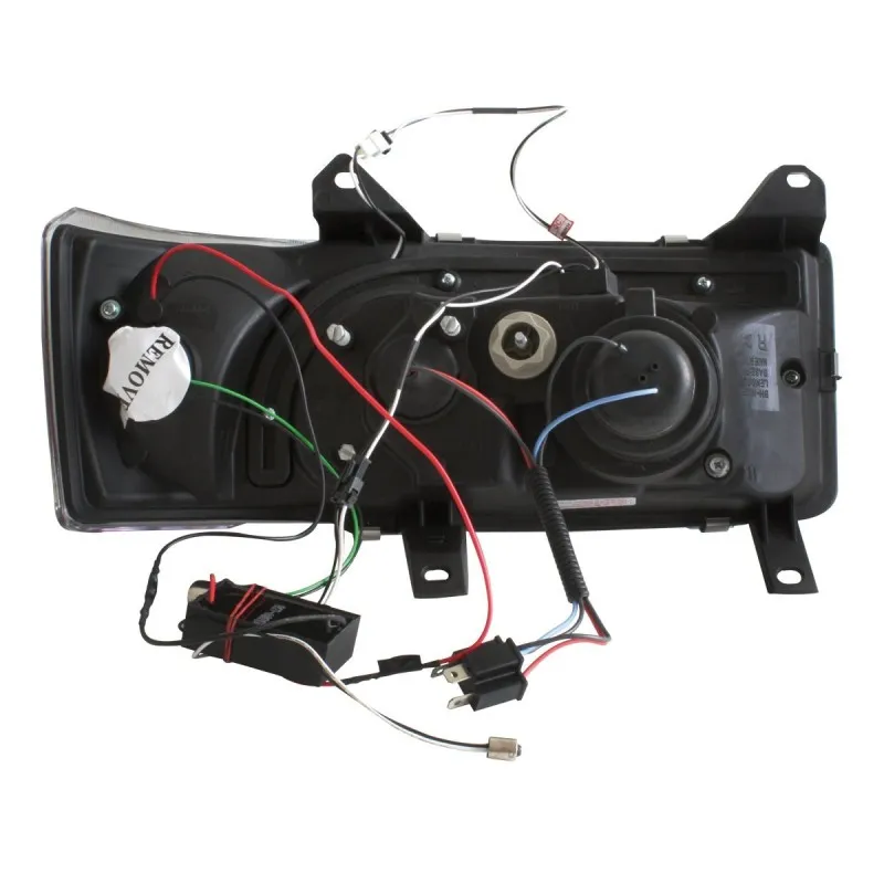 Φανάρια εμπρός Vw Transporter T4 (1990-2003) led , chrome , με λάμπες (Η1) - σετ 2τμχ.