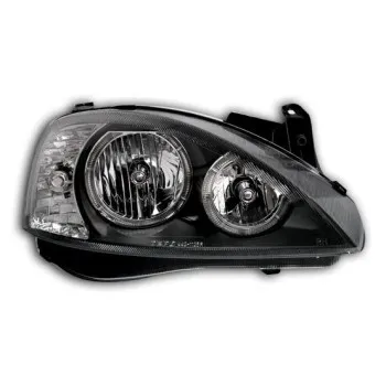 Φανάρια εμπρός Opel Corsa C(2001-2006) angel eyes - μαύρα , χωρίς λάμπες (Η7) - σετ 2τμχ.