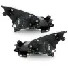 Φανάρια εμπρός Opel Corsa D (2006-2010) led - black , με λάμπες (Η1) - σετ 2τμχ.