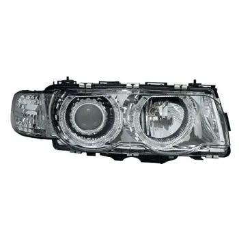 Φανάρια εμπρός BMW E38 (1998-2001) angel eyes - chrome , χωρίς λάμπες (Η7) - σετ 2τμχ.