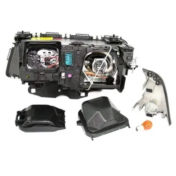 Φανάρια εμπρός BMW E38 (1998-2001) angel eyes - chrome , χωρίς λάμπες (Η7) - σετ 2τμχ.