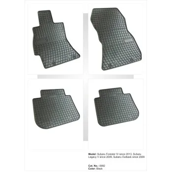 Λαστιχένια πατάκια SUBARU Forester (2013-2018) / Legacy (2009-2014) / Outback (2009-2014) - 4τμχ.