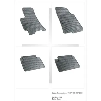 Λαστιχένια πατάκια DAEWOO Lanos T100 / T150 (1997-2002) - 4τμχ.