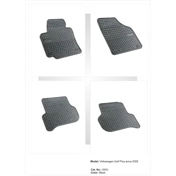 Λαστιχένια πατάκια VW Golf V Plus (2004-2009) / SEAT Altea / Altea XL (2004-2015) - 4τμχ.
