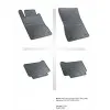 Λαστιχένια πατάκια MERCEDES E-Class W211 (2002-2009) / CLS C219 (2004-2010) - 4τμχ.