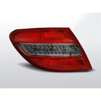 Πίσω φανάρια led Mercedes C-CLASS W204 (2007-2011) - chrome φλας - σετ 2τμχ.