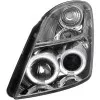 Φανάρια εμπρός Suzuki Swift (2005-2010) angel eyes - χρωμίου , με λάμπες (Η1) - σετ 2τμχ.
