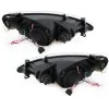 Φανάρια εμπρός Peugeot 307 (2001-2005) angel eyes, με λάμπες (Η1) - σετ 2τμχ.