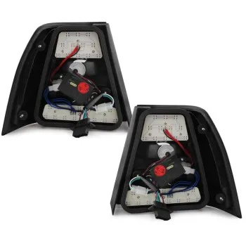 Πίσω φανάρια led Vw Bora sedan - μαύρα - σετ 2τμχ.