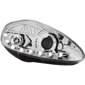 Φανάρια εμπρός Fiat Grande Punto (2005-2008) led - χρωμίου , με λάμπες (Η1) - σετ 2τμχ. Φανάρια εμπρός Fiat Grande Punto (2005-2008) led - χρωμίου , με λάμπες (Η1) - σετ 2τμχ.