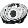 Φανάρια εμπρός Fiat 500 (2007-2015) led - chrome , με λάμπες (Η1) - σετ 2τμχ.