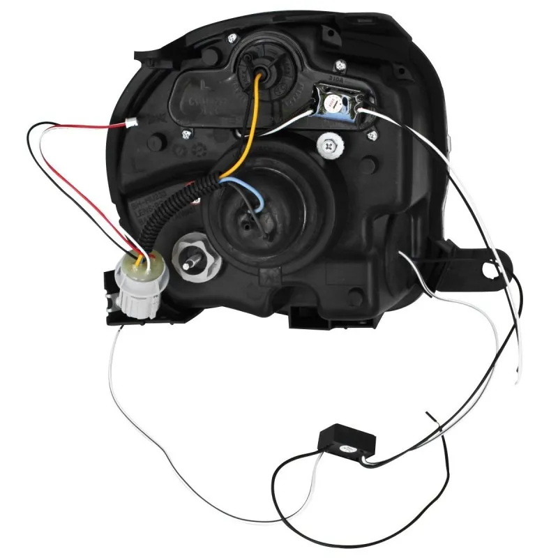 Φανάρια εμπρός Fiat 500 (2007-2015) led - chrome , με λάμπες (Η1) - σετ 2τμχ.
