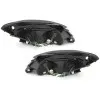 Φανάρια εμπρός Kia Ceed (2006-2009) led , μαύρα , με λάμπες (Η1) - σετ 2τμχ.
