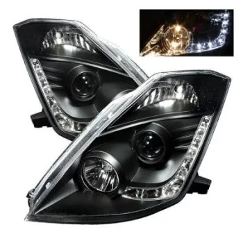 Φανάρια εμπρός Nissan 350Z (2003-2005) led , με λάμπες (Η1) - σετ 2τμχ.