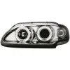 Φανάρια εμπρός Renault Megane / Renault Scenic 3/5 πορτο (1996-1999) angel eyes - chrome , με λάμπες (Η1) - σετ 2τμχ.