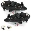 Φανάρια εμπρός Renault Megane (1999-2001) angel eyes - chrome , με λάμπες (Η1) - σετ 2τμχ.