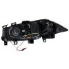 Φανάρια εμπρός Renault Megane (2002-2005) angel eyes, μαύρα , με λάμπες (Η1) - σετ 2τμχ.