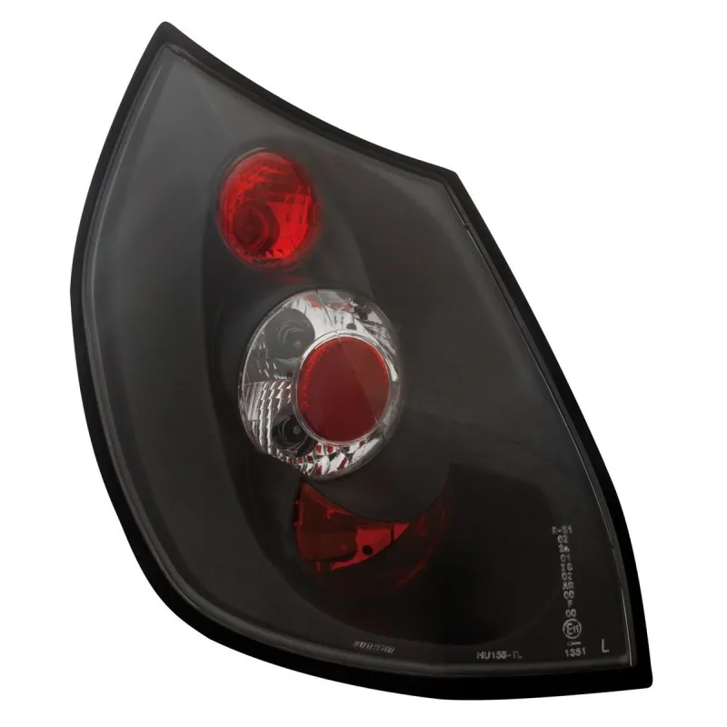 Πίσω φανάρια Renault Scenic (2003-2006) - μαύρα - σετ 2τμχ.