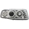 Φανάρια εμπρός Seat ibiza 6K (1993-2000) angel eyes - chrome , με λάμπες (Η1) - σετ 2τμχ.