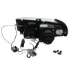 Φανάρια εμπρός Seat ibiza 6K (1993-2000) angel eyes - chrome , με λάμπες (Η1) - σετ 2τμχ.