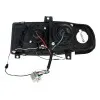 Φανάρια εμπρός Seat ibiza 6K (1993-2000) led - μαύρα , με λάμπες (Η1) - σετ 2τμχ.