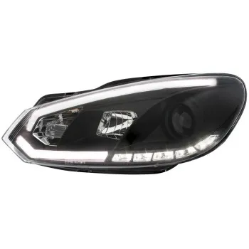 Φανάρια εμπρός Vw Golf 6 με DRL , με λάμπες (Η1) led - σετ 2τμχ.