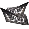 Φανάρια εμπρός Chevrolet Cruze (2009-2012) led - μαύρα , με λάμπες (Η1) - σετ 2τμχ.