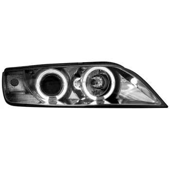 Φανάρια εμπρός BMW Z3 (1996-2002) angel eyes - chrome , με λάμπες (Η1) - σετ 2τμχ.