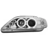 Φανάρια εμπρός Citroen Xsara (1997-2000) led angel eyes - μαύρα , με λάμπες (Η1) - σετ 2τμχ.