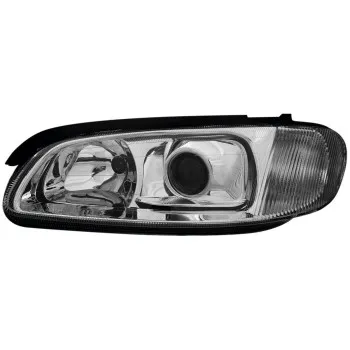 Φανάρια εμπρός Opel Omega B (1994-1999) - chrome , με λάμπες (Η1) - σετ 2τμχ.