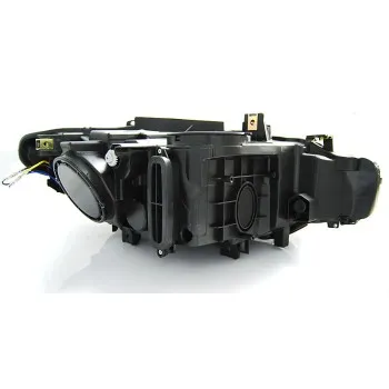 Φανάρια εμπρός BMW F30 (2011-2015) led angel eyes - chrome , χωρίς λάμπες (Η7) - σετ 2τμχ.