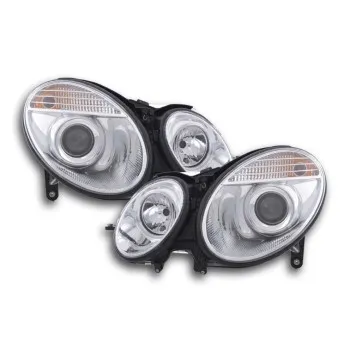 Φανάρια εμπρός Mercedes W211 E-Class (2002-2006) - με εργοστασιακά xenon , χωρίς λάμπες (Η7) - σετ 2τμχ.