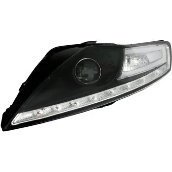 Φανάρια εμπρός Ford Mondeo (2007-2010) led - μαύρα , με λάμπες (Η1) - σετ 2τμχ.